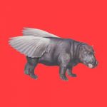 Flying hippo